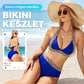 👙 Két részes bikini hátul masnival, kontraszt derékpánttal