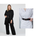 💝 Elegancki damski zestaw 3-częściowy długi kardigan bluzka spodnie rozmiary S-5XL