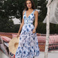 【👙👗 2 részes szett】Női két részes fürdőruha szett virágmintás szoknyával