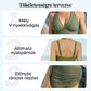 👙 Női három részes fürdőruha szett hálós betéttel