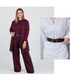 💝 Elegancki damski zestaw 3-częściowy długi kardigan bluzka spodnie rozmiary S-5XL
