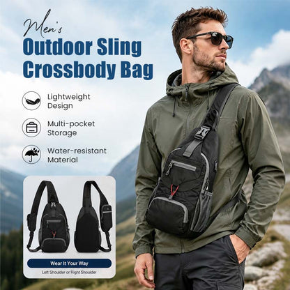 Męska torba na ramię typu sling do użytku na świeżym powietrzu