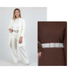 💝 Elegancki damski zestaw 3-częściowy długi kardigan bluzka spodnie rozmiary S-5XL