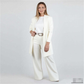 💝 Elegancki damski zestaw 3-częściowy długi kardigan bluzka spodnie rozmiary S-5XL