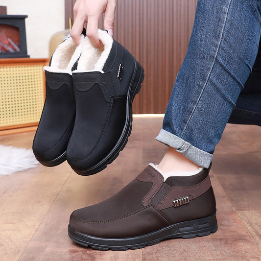 Męskie zimowe buty termiczne 2026 z polarową wyściółką