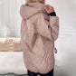 🎄Zimowe promocje❄️ Modny damski płaszcz parka z wysokim kołnierzem i długością do bioder 3