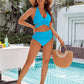 🔥👙Tummy Control fürdőruhák Szerény, magas derekú bikini szettek