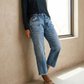 👖Retro Női Farmernadrág, Cropped, Egyenes Szárú🥰