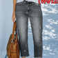 👖Retro Női Farmernadrág, Cropped, Egyenes Szárú🥰