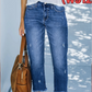👖Retro Női Farmernadrág, Cropped, Egyenes Szárú🥰