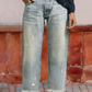 👖Retro Női Farmernadrág, Cropped, Egyenes Szárú🥰