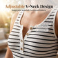 Női csíkos bodycon tank ruha