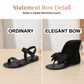 👡🎀 Retro, aranyos, nyitott orrú szandál nagy masnival (EU 36-43) ✨