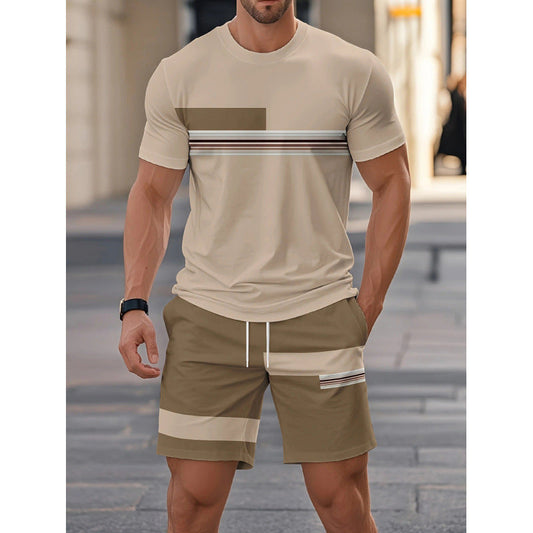 Komplet 2-częściowy: T-shirt i spodenki męskie