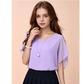 👚✨ Női prémium kevert anyagú testhezálló blúz – Elegáns denevérszárnyú ujjú, szegélyezett szegélyű tunika felső