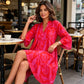 👗Női V-nyakú Boho mintás ruha