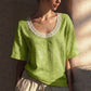 👚 MOST 48%-OS KEDVEZMÉNY! 🌸 Vintage csipke nyári blúz – 🌿✨