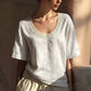 👚 MOST 48%-OS KEDVEZMÉNY! 🌸 Vintage csipke nyári blúz – 🌿✨