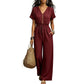 ⌛Időszakos ajánlat - Női derékformázó V-nyakú jumpsuit