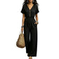 ⌛Időszakos ajánlat - Női derékformázó V-nyakú jumpsuit