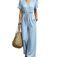 ⌛Időszakos ajánlat - Női derékformázó V-nyakú jumpsuit