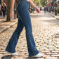 👖Női klasszikus slim fit sztreccs kiszélesedő farmernadrág