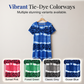 Női Casual Tie Dye Leopárdmintás V-nyakú Ruha