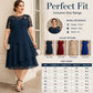 🌸👗✨ KORLÁTOZOTT IDEIG 45% KEDVEZMÉNY! Női elegáns, nagy méretű csipkés réteges midi ruha – Légáteresztő sifon, előnyös magas derék és alkalmi stílus