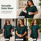Damska plisowana bluzka w rozmiarach plus size
