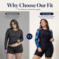 ✨NOWOŚĆ! Damski zestaw kąpielowy plus size z długim rękawem oraz szortami