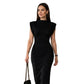 Elegancka sukienka bodycon z golfem dla kobiet