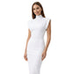 Elegancka sukienka bodycon z golfem dla kobiet