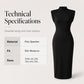 Elegancka sukienka bodycon z golfem dla kobiet