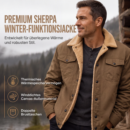 🚀 Nowość – 49% ceny próbnej! Męska kurtka cargo typu sherpa w stylu casual