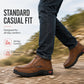 Męskie casualowe buty slip-on ze skóry
