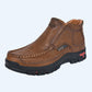 Męskie casualowe buty slip-on ze skóry