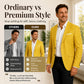 🕴️ Ostry krój, łatwa wygoda | Klasyczna męska marynarka slim-fit z dwoma guzikami