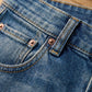 Damskie jeansy vintage z wysokim stanem i szerokimi nogawkami