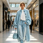 🛍️🧥Nowości - Długi sweter rozpinany damski z grubej dzianiny