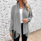 Damski Casual Kardigan Rozpinany z Otwartym Przodem