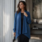 Damski Casual Kardigan Rozpinany z Otwartym Przodem