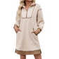 ⌛Oferta ograniczona czasowo-Sukienka damska casual z bluzy rozpinanej do połowy