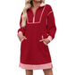 ⌛Oferta ograniczona czasowo-Sukienka damska casual z bluzy rozpinanej do połowy